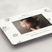 "The Flora" - Birth Announcements in Lily of the Valley by Pixel and Hank - Detail