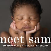 "Meeting" - Birth Announcements in Cloud by Up Up Creative - Detail