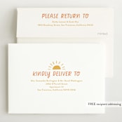 "Fun Hello" - Birth Announcements in Cloud by Jackie Crawford - FREE Recipient Addressing