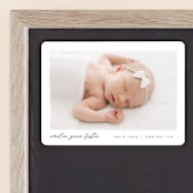 "Edgy" - Birth Announcements in Snow by Pixel and Hank - Front