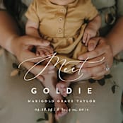 "Modern Meet" - Birth Announcements in Linen by Erica Krystek - Detail