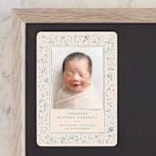 "Iconic bebe" - Birth Announcements in Bluebird by Creo Study - Front