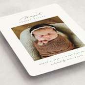 "Simply Lovely" - Birth Announcements in Pearl by Pixel and Hank - Detail