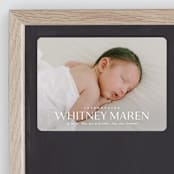 "Baby Classic" - Birth Announcements in Cloud by Carolyn MacLaren - Front