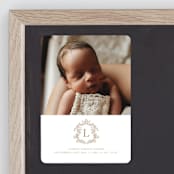"Crested" - Birth Announcements in Fawn by mo kelley - Front
