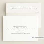 "Overlap" - Birth Announcements in Stone by Brianne Larsen - FREE Recipient Addressing