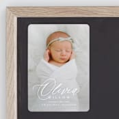 "Serenity" - Birth Announcements in Cloud by Everett Paper Goods - Front