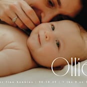 "Ollie" - Birth Announcements in Cotton by Kristie Kern - Detail