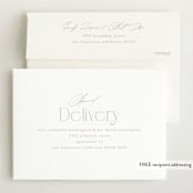 "Ollie" - Birth Announcements in Cotton by Kristie Kern - FREE Recipient Addressing