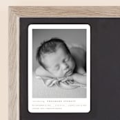 "Modern Grid" - Birth Announcements in Sand by Alexandra Cohn - Front