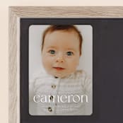 "Classy Name" - Birth Announcements in Cloud by Ekko Studio - Front