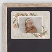"Boho Bouquet" - Birth Announcements in Rose by Joanna Griffin - Front