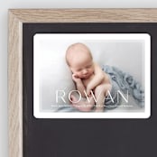 "Frosted Frame" - Birth Announcements in Sugar by Jessica Williams - Front