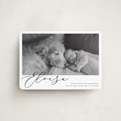 "First-Name Basis" - Birth Announcements in Onyx by Genna Blackburn - Front