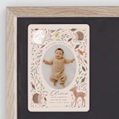 "Little Friends" - Birth Announcements in Buttercream by Vera Lim - Front