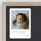 "Hollis" - Birth Announcements in Clover by Megan Davis - Front