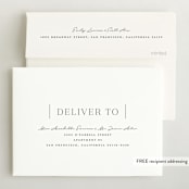 "On Top" - Birth Announcements in Onyx by Michelle Taylor - FREE Recipient Addressing
