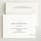 "Wavy Hello" - Birth Announcements in Moss by Pixel and Hank - FREE Recipient Addressing