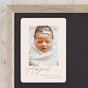 "Dainty" - Birth Announcements in Flower by Pixel and Hank - Front