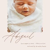 "Dainty" - Birth Announcements in Flower by Pixel and Hank - Detail