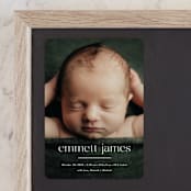 "Details" - Birth Announcements in Cloud by Susan Asbill - Front