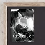 "Little Introduction" - Birth Announcements in Stone by Pixel and Hank - Front