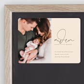 "Signature Babe" - Birth Announcements in Peach by Jessica Williams - Front