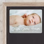"Cuddle" - Birth Announcements in Cloud by Susan Asbill - Front