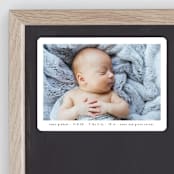 "Basic" - Birth Announcements in Onyx by Lauren Chism - Front