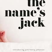 "the name" - Birth Announcements in Noir by Phrosné Barwood - Detail