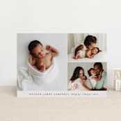 "Sweet Three" - Birth Announcements in Cloud by Brianne Larsen - Front