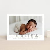 "Sweetest Name" - Birth Announcements in Latte by Jessica Williams - Front