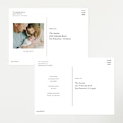 "Baby Frame" - Birth Announcements in Cornflower by Chris Griffith - Back of Card Options