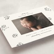 "The Flora" - Birth Announcements in Lily of the Valley by Pixel and Hank - Detail