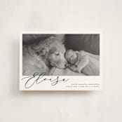 "First-Name Basis" - Birth Announcements in Onyx by Genna Blackburn - Front