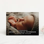 "Refined" - Birth Announcements in Powder by Melissa Egan of Pistols - Front
