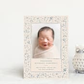 "Iconic bebe" - Birth Announcements in Bluebird by Creo Study - Front