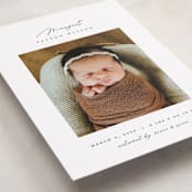 "Simply Lovely" - Birth Announcements in Pearl by Pixel and Hank - Detail