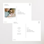 "Bold Nickname" - Birth Announcements in Bluebird by Shirley Lin Schneider - Back of Card Options
