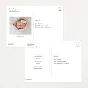 "Our Little Rainbow" - Birth Announcements in Bright by Pixel and Hank - Back of Card Options