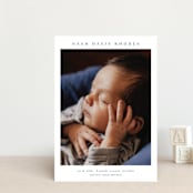 "Simple name" - Birth Announcements in Cobalt by Stacey Meacham - Front