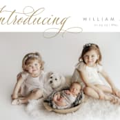 "Inspired Introduction" - Birth Announcements in Wheat by Carolyn MacLaren - Detail