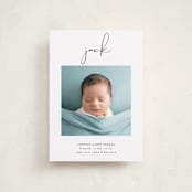 "Just Me" - Birth Announcements in Midnight by Lehan Veenker - Front