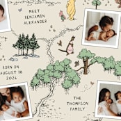 "Hundred Acre Wood" - Birth Announcements in Natural by Heather Schertzer - Detail