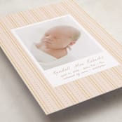 "patterned stripes" - Birth Announcements in Blush by Ellen Schlegelmilch - Detail