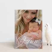 "elegant name" - Birth Announcements in Owlet by Jackie Crawford - Front