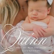 "elegant name" - Birth Announcements in Owlet by Jackie Crawford - Detail