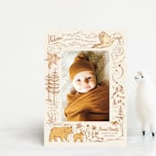 "Baby Bear" - Birth Announcements in Cream by Morgan Ramberg - Front