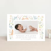"Baby Garden" - Birth Announcements in Sky by Eve Schultz - Front