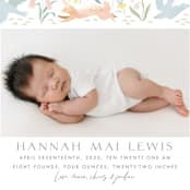 "Baby Garden" - Birth Announcements in Sky by Eve Schultz - Detail